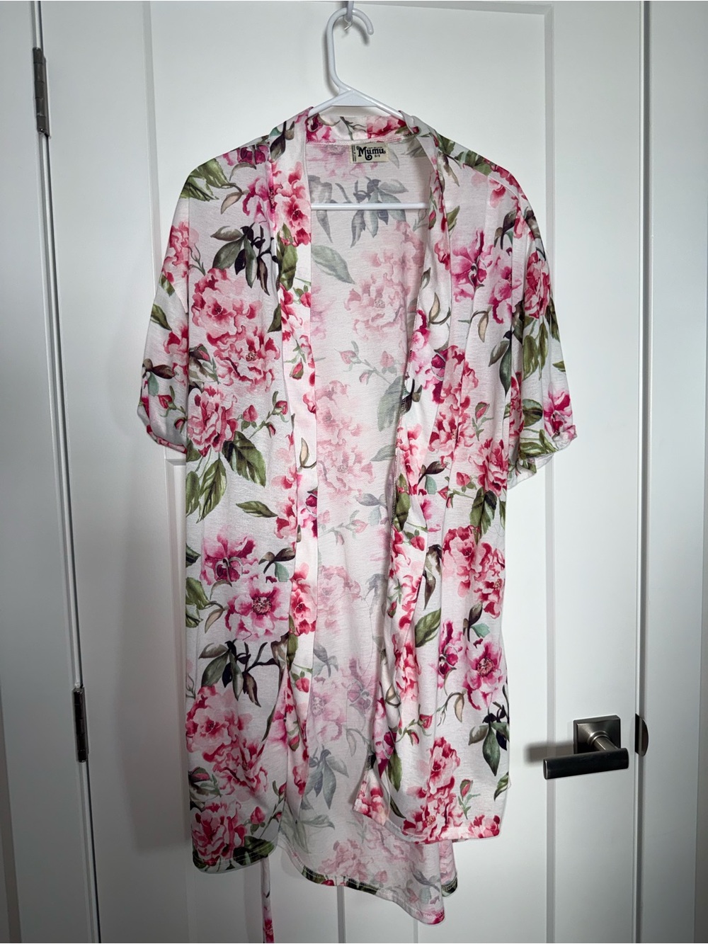 Show Me Your MuMu pink Floral Short Sleeve Kimono Robe - Picture 6 of 6
